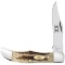 CASE VINTAGE BONE POCKET HUNTER KNIFE 25965