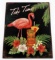 TIKI TIME WALL TIN MAN CAVE FLAMINGO DECORATION