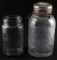 ANTIQUE SECURITY SEAL & KERR ECONOMY GLASS JARS