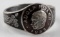 WWII GERMAN THIRD REICH HITLER 1933 SILVER RING