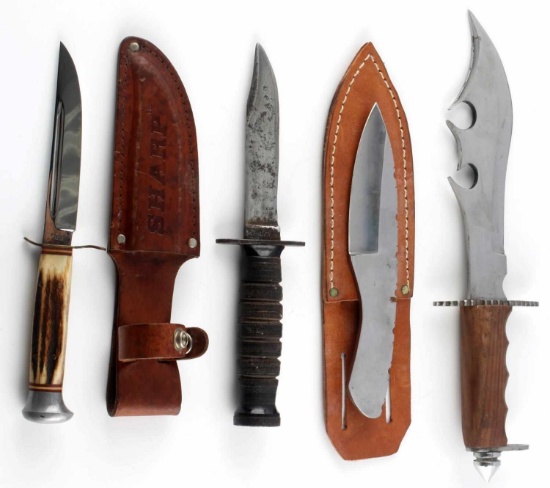 LOT OF FOUR MISCELLANEOUS KNIFE COLLECTION