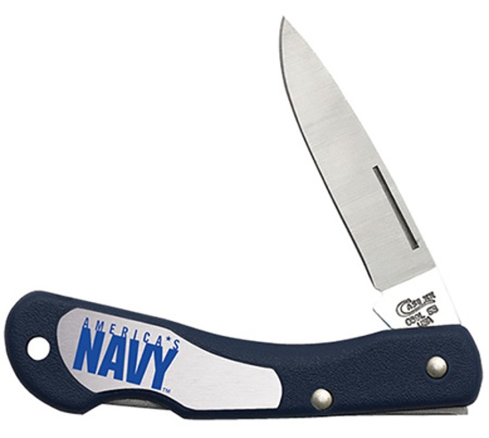 CASE US NAVY BLUE SYNTHETIC MINI BLACKHORN KNIFE