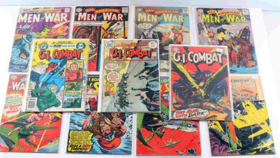 LOT 11 DC GOLDEN AGE ALL AMERICAN GI COMBAT COMICS