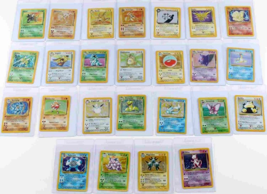 LOT OF 24 POKEMON HOLOGRAPHIC CARDS 1990S