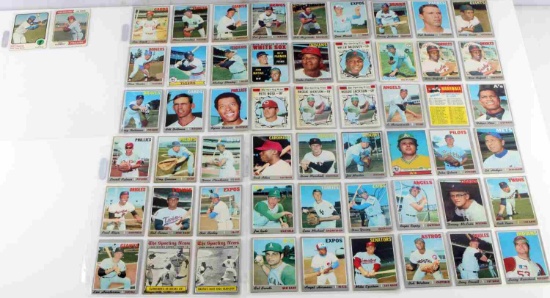 SET OF 56 TOPPS BASEBALL CARDS FROM 1970-1979