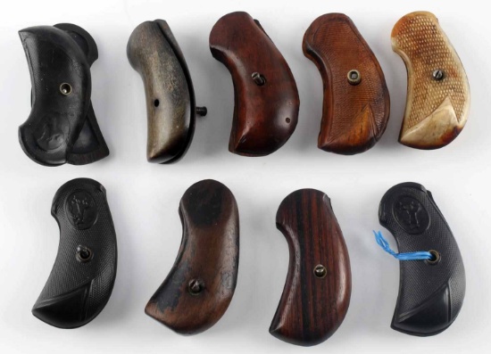 9 PAIRS OF COLT M1878 DA REVOLVER GRIPS BAKELITE