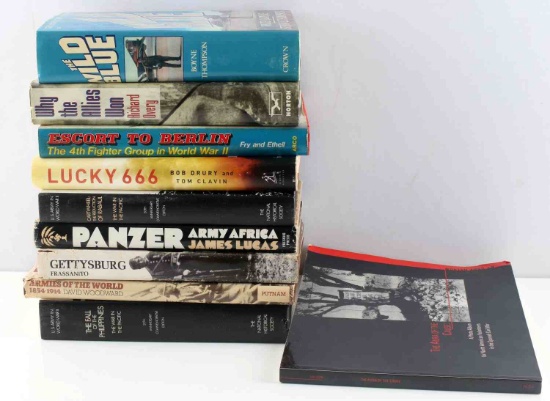 LOT OF 10 MILITARY WAR BOOKS PANZER ARMIES PACIFIC