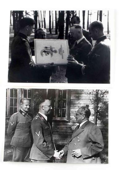 WWII GERMAN HIMMLER WOLFF HEINRICH PHOTO LOT OF 2