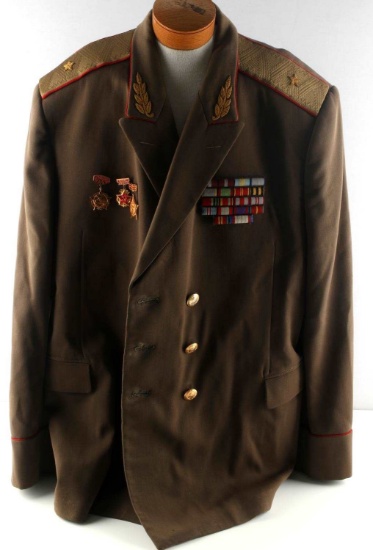 WWII SOVIET GENERALS TUNIC WITH DECORATIONS