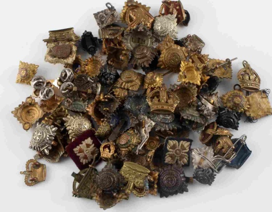LOT OF 86 ASSORTED BRITISH OFFICER RANK EM PIPS