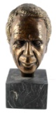 YAACOV HELLER BRONZE BUST OF RABBI IRVING LEHRM