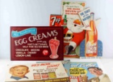 VINTAGE ADVERTISING SOFT DRINK COFFEE & SHAKES