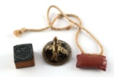 ANTIQUE JUDAICA HEBREW LOT STAMP SEAL TALISMAN