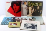 LOT OF 8 ORIGINAL THE DOORS VINYL RECORDS & 45 RPM