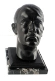 WWII GERMAN ADOLF HITLER BRONZE BUST TOPPER