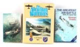 3 WWII FIGHTER BOMBER BOOKS SIGNED BY AUTHORS