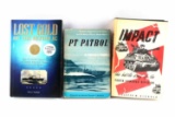 LOT OF 3 MILITARIA BOOKS AUTOGRAPHED BY AUTHORS