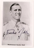 WWII GERMAN AUTOGRAPHED GUNTHER RALL PHOTOGRAPH