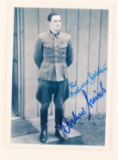 WWII GERMAN ROCHUS MISCH AUTOGRAPHED PHOTO