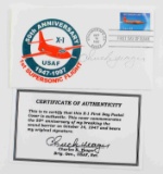 AUTOGRAPGHED CHUCK YEAGER USAF ENVELOPE W COA
