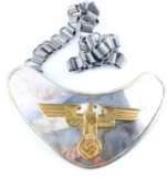 WWII GERMAN FELDHERRNHALLE GORGET WITH CHAIN