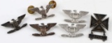 ARMY STERLING COLONEL INSIGNIA & MARKSMAN BADGE