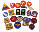 22 ASSORTED WWII US AIRBORNE MARINES PATCH LOT