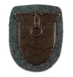 WWII GERMAN CRIMEA KRIM CAMPAIGN SHIELD BADGE