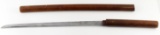 JAPANESE KATANA SWORD WOODEN SCABBARD & GRIP