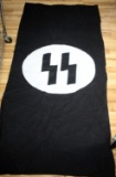 REENACTORS WWII GERMAN THIRD REICH SS BANNER FLAG