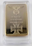 POST WWII FACSIMILE GERMAN REICHBANK GOLD BAR