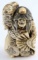 ANTIQUE IVORY JAPANESE ONI KIJO DEMON MONSTER