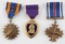 3 KOREAN WAR NAMED MEDALS PURPLE HEART AIR & DFC