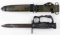 US VIETNAM M7 KNUCKLE KNIFE BAYONET W M8A1 SHEATH