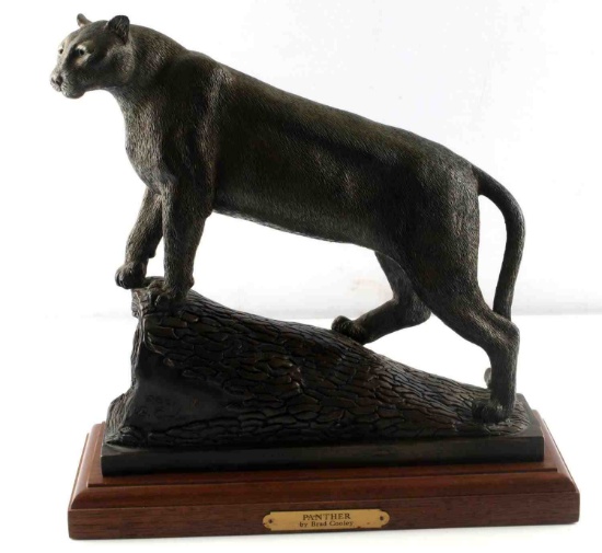 BRAD COOLEY BRONZE PANTHER FIGURE LIMITED EDITION
