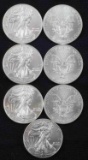 2015 AMERICAN EAGLE SILVER COIN LOT OF 7