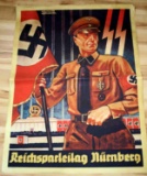 WWII GERMAN REICHSPARTEITAG NURNBERG POSTER