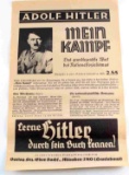 WWII GERMAN MEIN KAMPF PROPAGANDA BROADSIDE PAPER