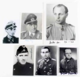 WWII GERMAN SIGNED PHOTOS OF IRON CROSS RECIPIENTS