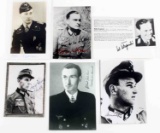 WWII GERMAN PHOTOS SIGNED BY IRON CROSS RECIPIENTS
