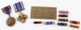 WWII NAMED MEDAL LOT DFC AIR RIBBON BARS PHOTOS