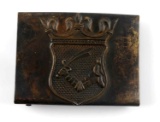 RARE AUSTRIAN 1910 BRASS BELT BUCKLE BOSNIA TROOPS