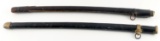 LOT OF 2 JAPANESE KATANA SWORD WITH SCABBARDS