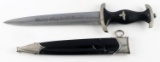 WWII GERMAN THIRD REICH SS DAGGER BY BOKER