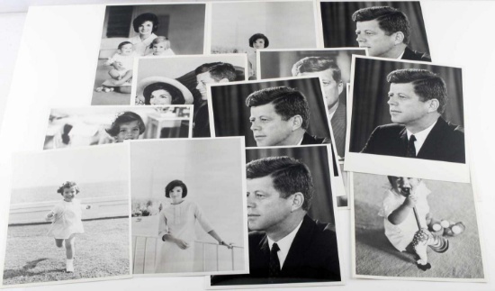 LOT OF 15 ASSORTED PHOTOGRAPHS OF JOHN F. KENNEDY