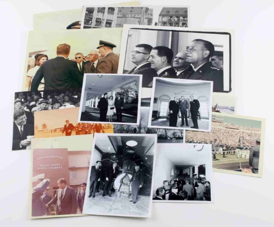 LOT OF 20 ASSORTED PHOTOGRAPHS OF JOHN F. KENNEDY