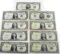 LOT OF 9 FEDERAL SILVER CERTIFICATES 1 & 5 DOLLAR