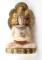 HATTIE CARNEGIE LUCITE HINDU BUDDHA FIGURAL BROOCH