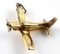 MOONEY AIRCRAFT BRASS AIRPLANE PENDANT