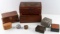 ASSORTED VINTAGE AND ANTIQUE TRINKET JEWELRY BOXES